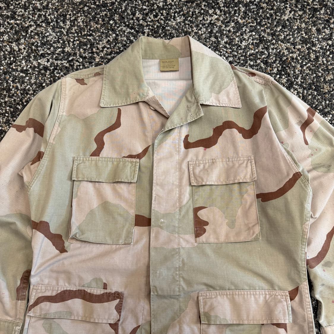 US Army 미군 커피스테인 데저트 사막 셔츠 자켓 (M)   상품이미지2