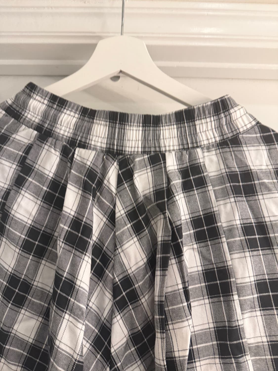 testmechanism 체크 플레어 치마바지 상품이미지4