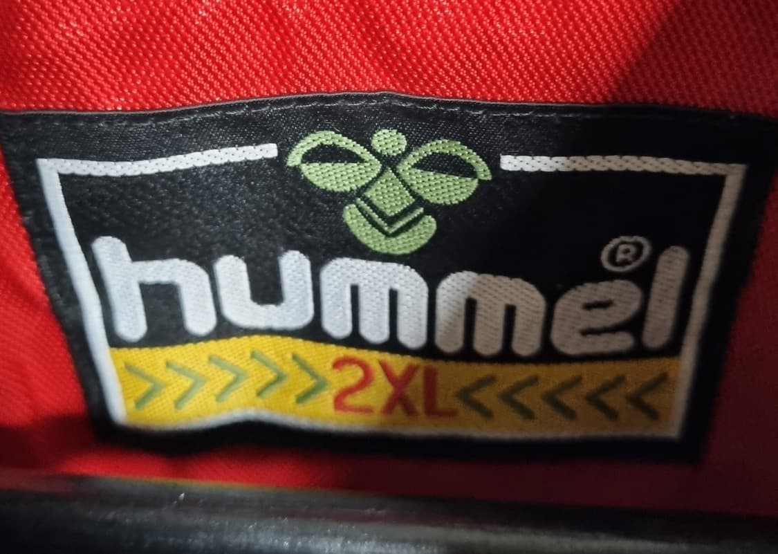 XXL (110) 험멜 빈티지 올드스쿨 레드+블랙 바람막이 상품이미지3