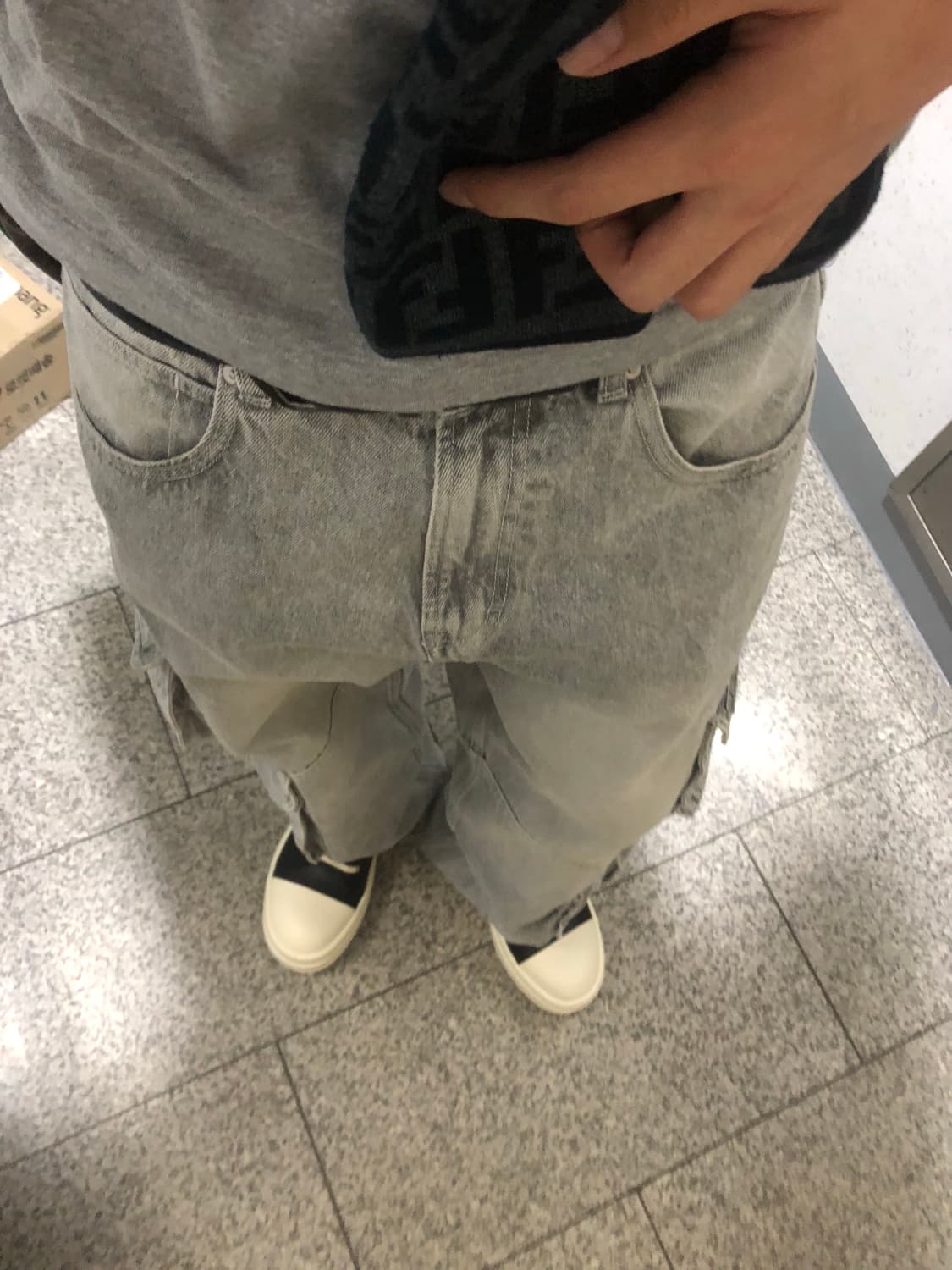 빈티지 워싱 와이드 아이스진 상품이미지3