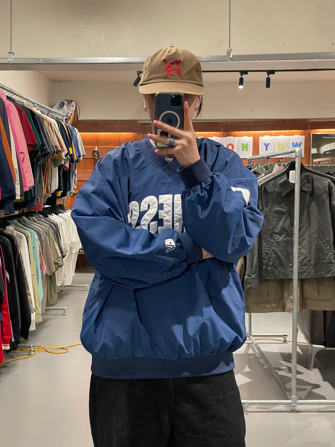 빈티지 바람막이 웜업   상품이미지2