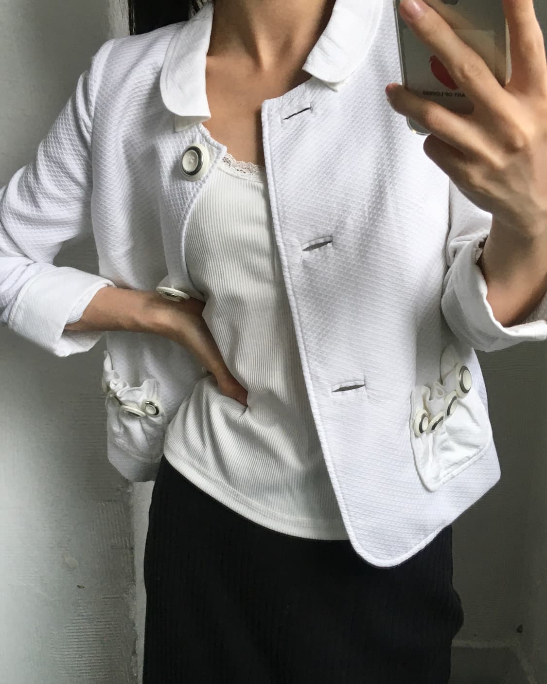 D&G 돌체앤가바나 화이트 카라 자켓 상품이미지2