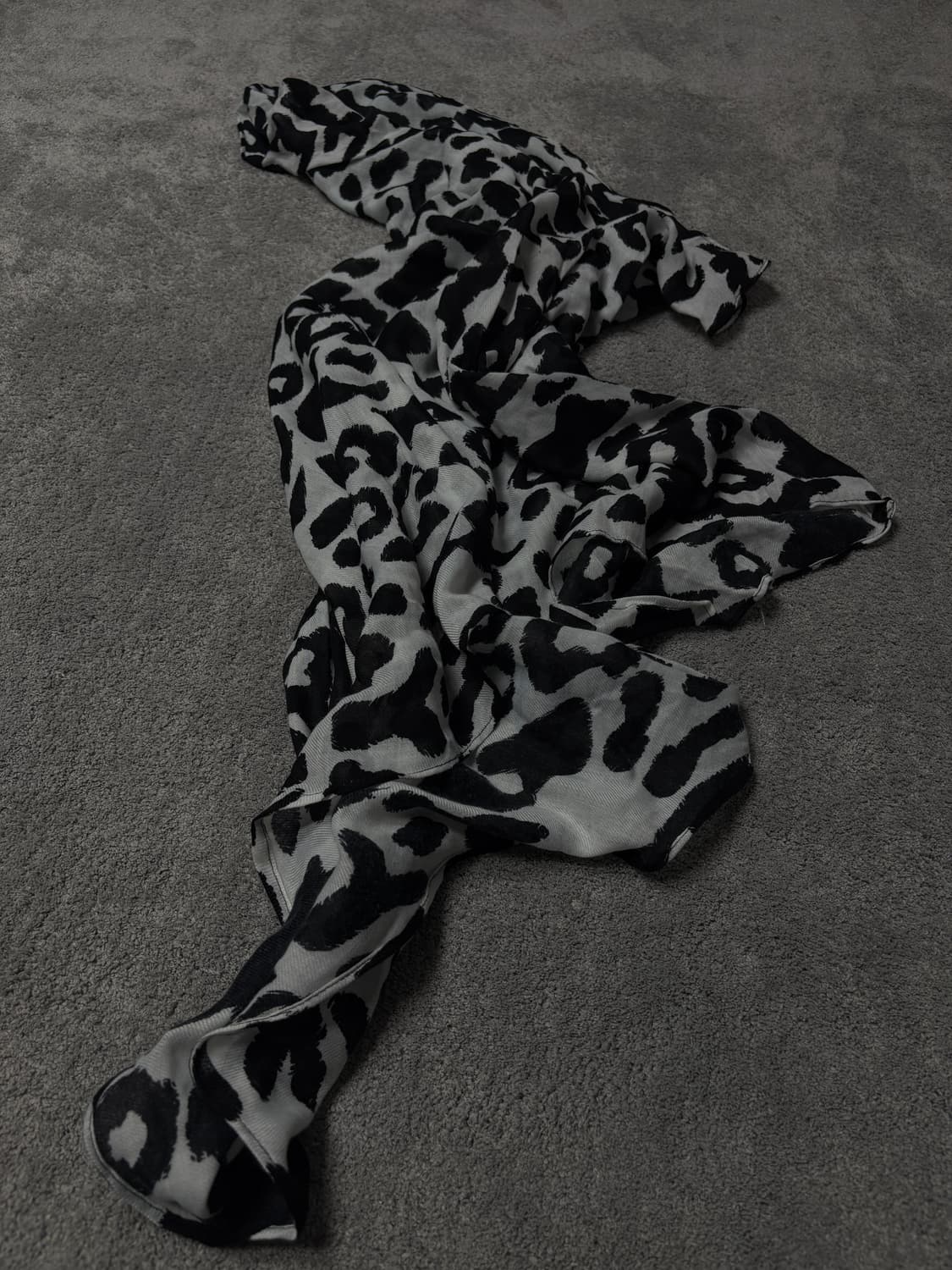 Vintage vkei punk mood leopard scarf 상품이미지1