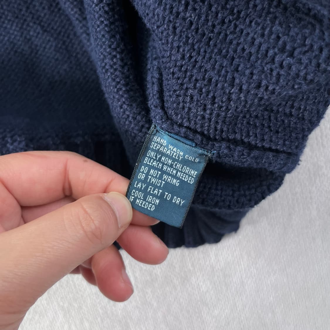 100 폴로랄프로렌 코튼 네이비 니트 상품이미지6