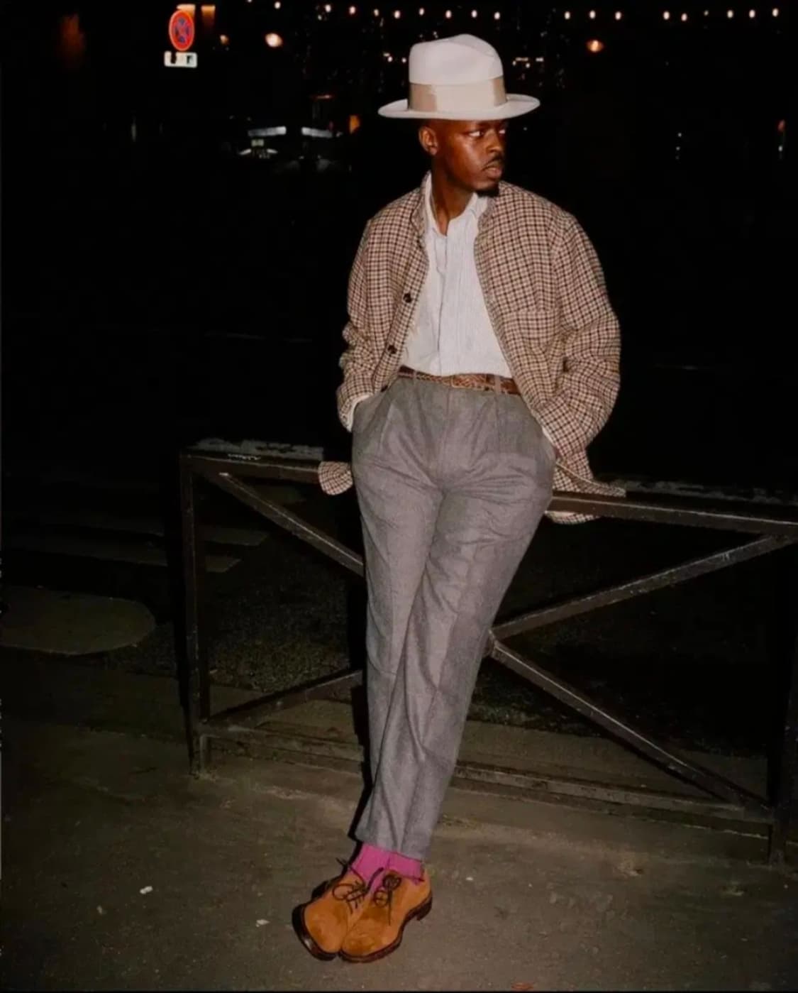 새 상품) 드레익스 체크 트위드 아티스트 초어 자켓 40 상품이미지10