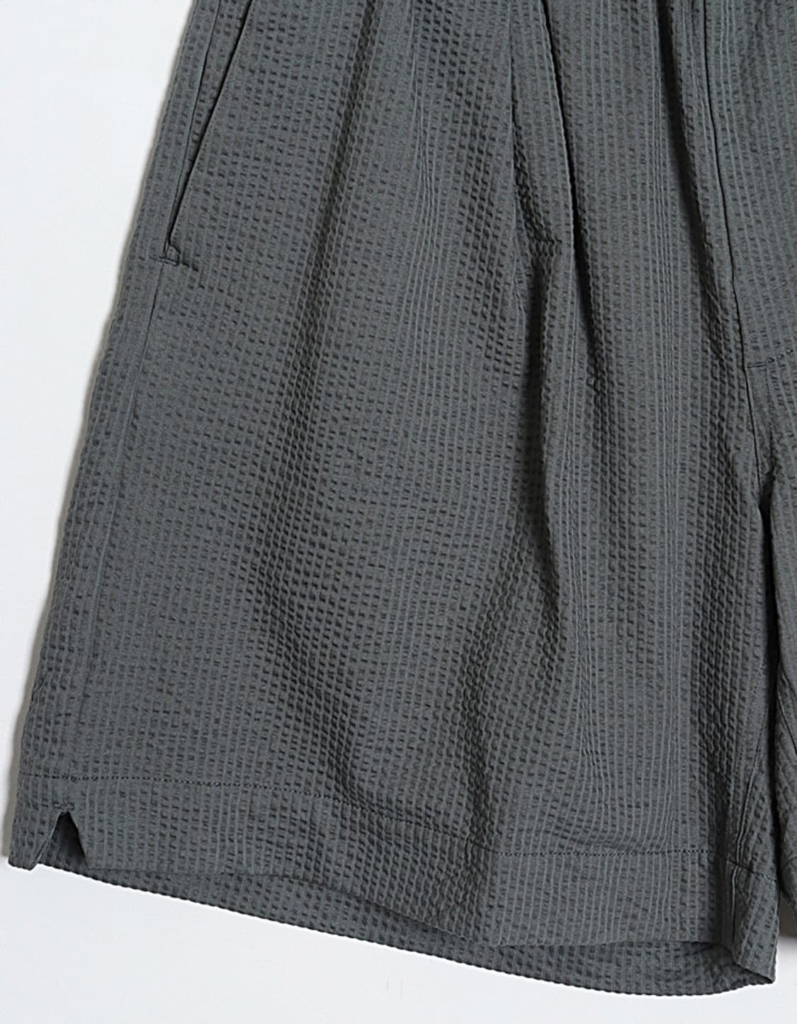 NANO UNIVERSE Silket Seersucker Wide Sho 상품이미지5