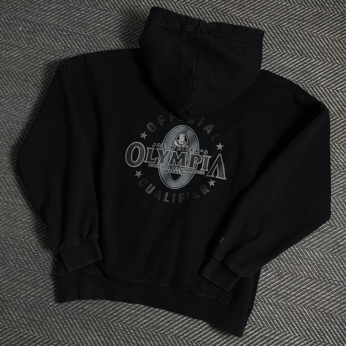 몬스터짐 빅로고 올림피아 박시핏 후드 티셔츠 블랙y 4910 상품이미지1