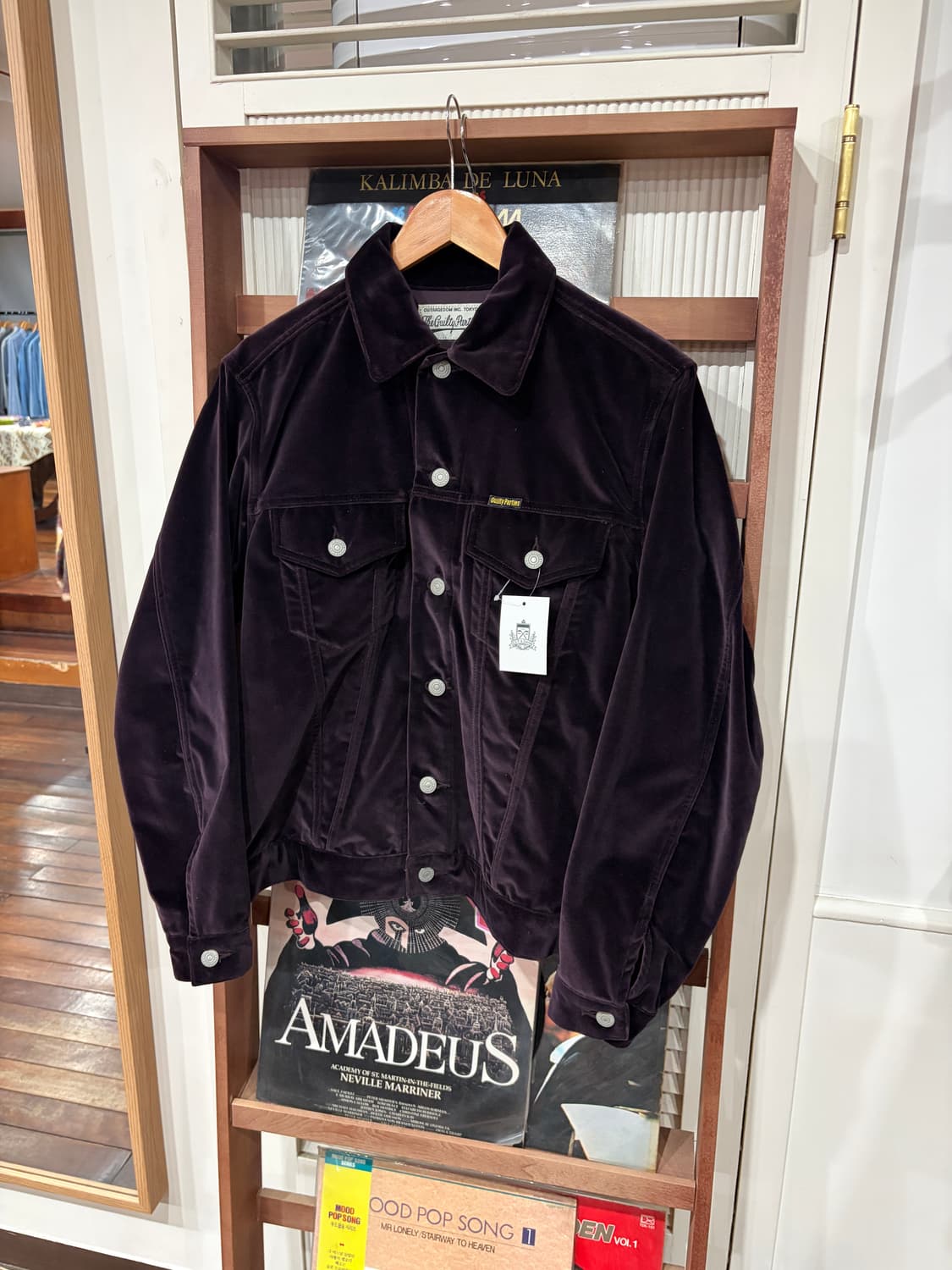 J49 와코마리아 벨로어 트러커 자켓 M 상품이미지1