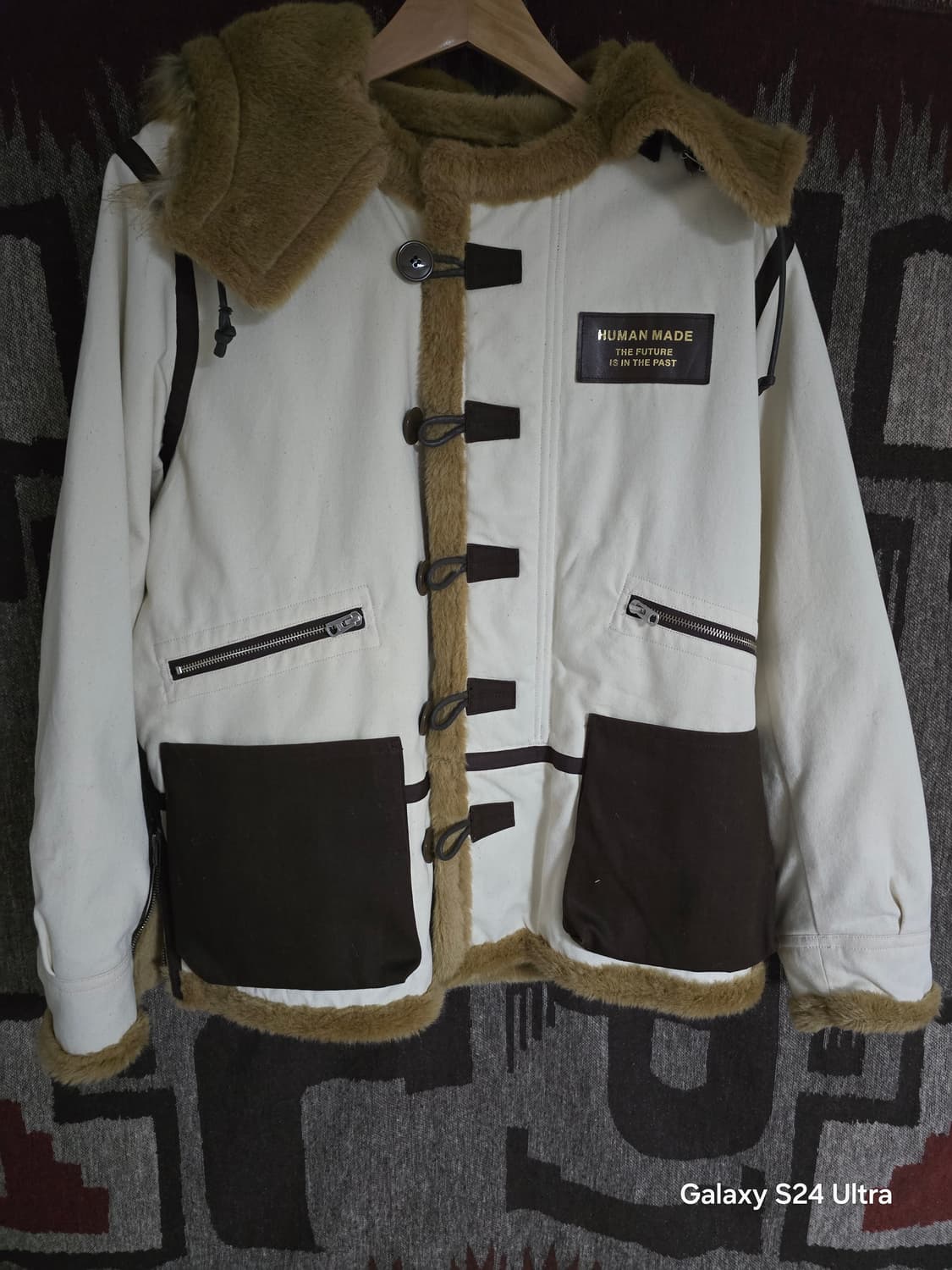 휴먼메이드 밀리터리 캔버스 코트 베이지 상품이미지2