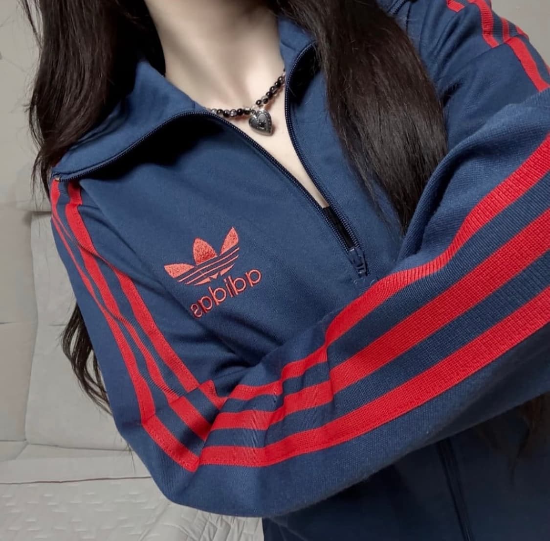 아디다스 네이비 레드 져지  상품이미지1