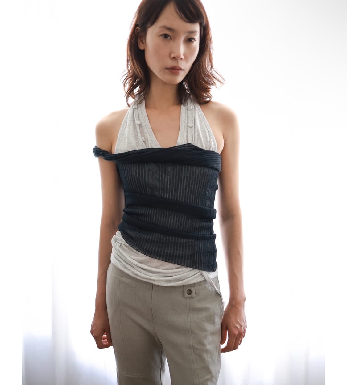 SHEER TANK TOP 블루 상품이미지2