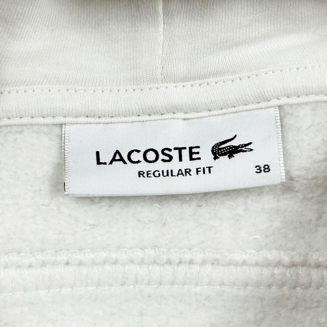 라코스테 크록 화이트 후드집업 (L 여성추천) 상품이미지5