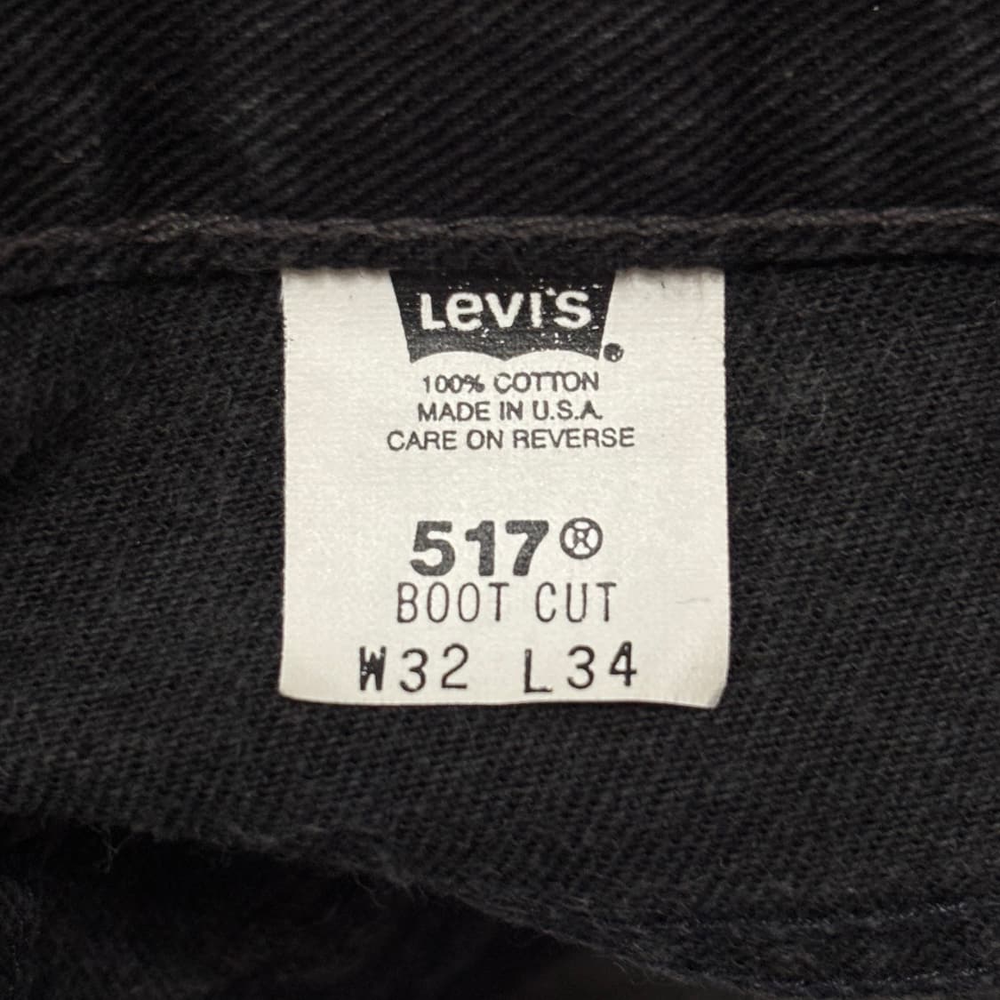 00s 빈티지 리바이스 517 블랙 허리39cm 상품이미지7