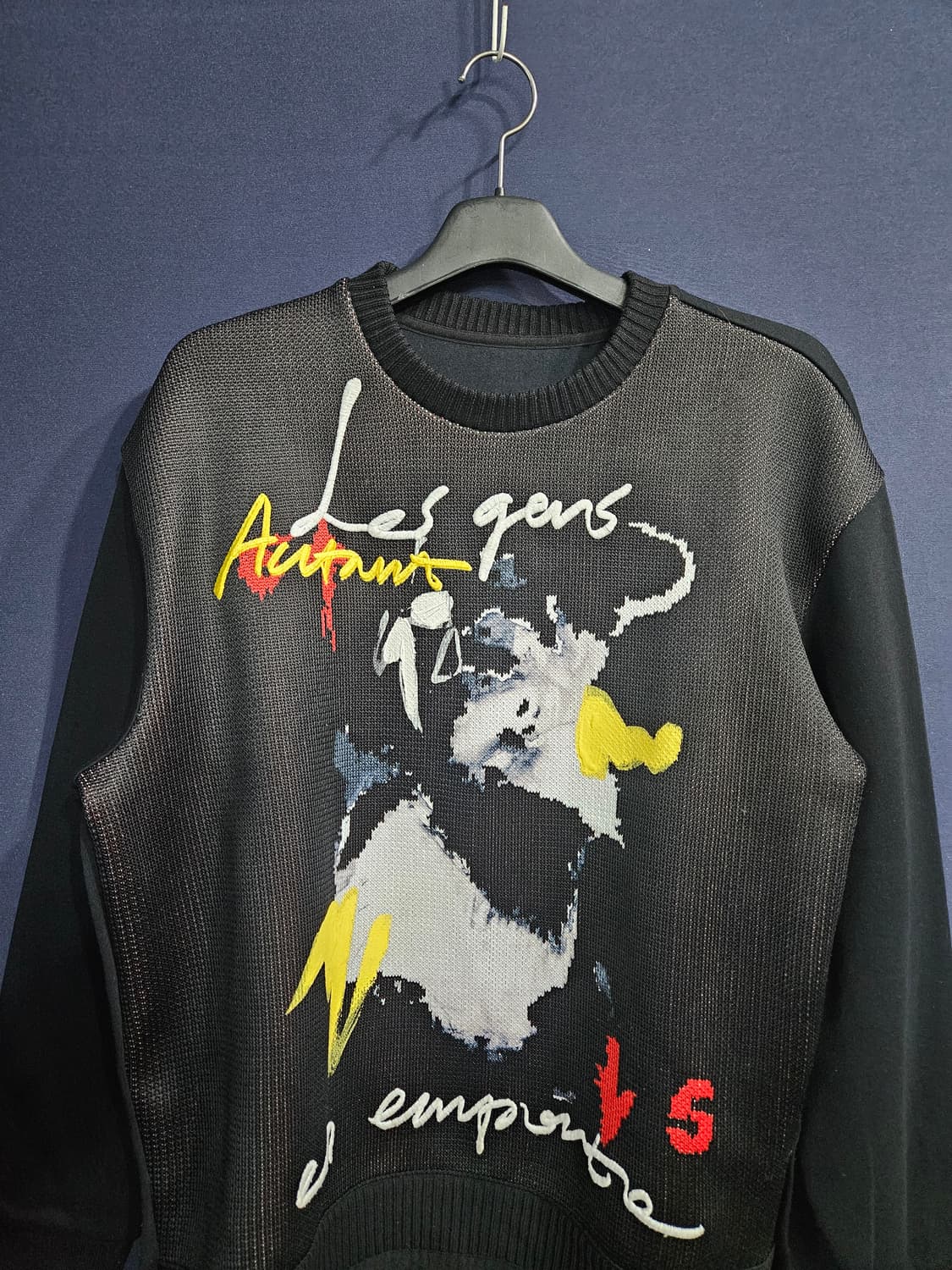 시스템옴므 자수 프린팅 남성 오버핏 105 맨투맨  상품이미지6