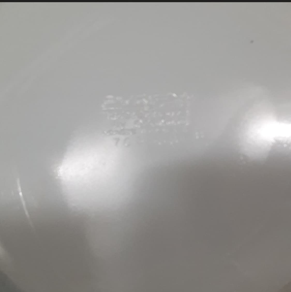 미국 블루밴드 밀크글래스 빈티지 접시(미사용) 상품이미지2