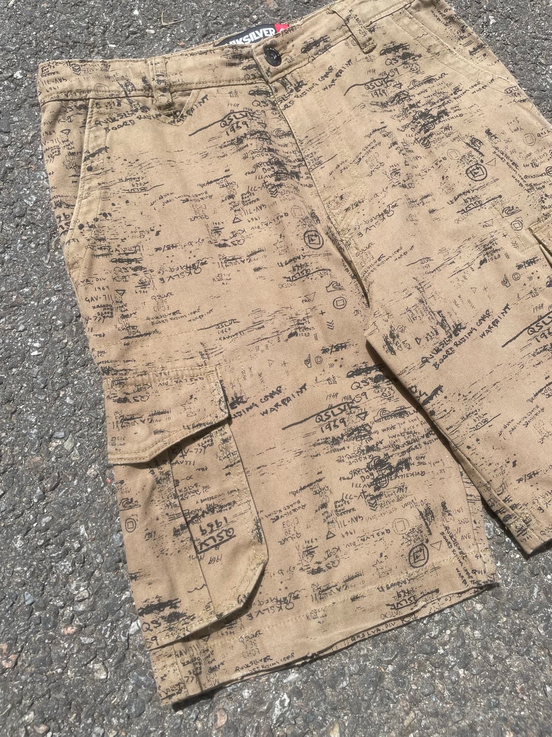 QUIKSILVER 퀵실버 올오버 프린팅 카고 반바지 상품이미지7