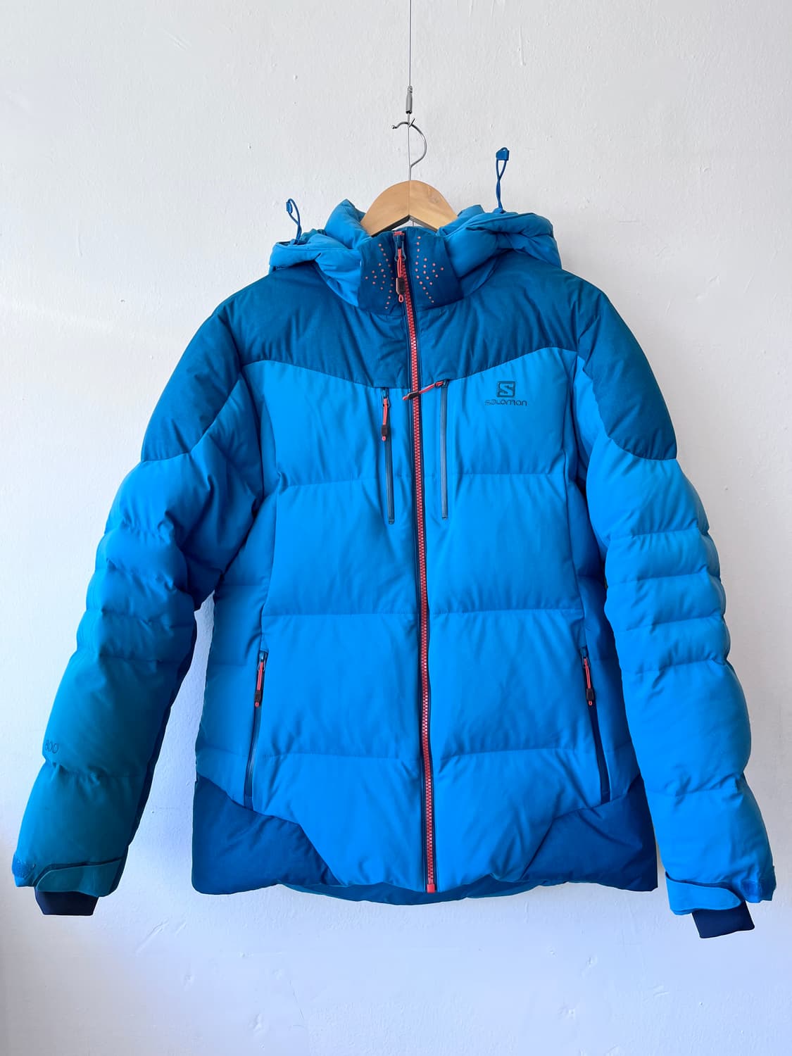 살로몬 남성 블루구스다운패딩 105사이즈 상품이미지2