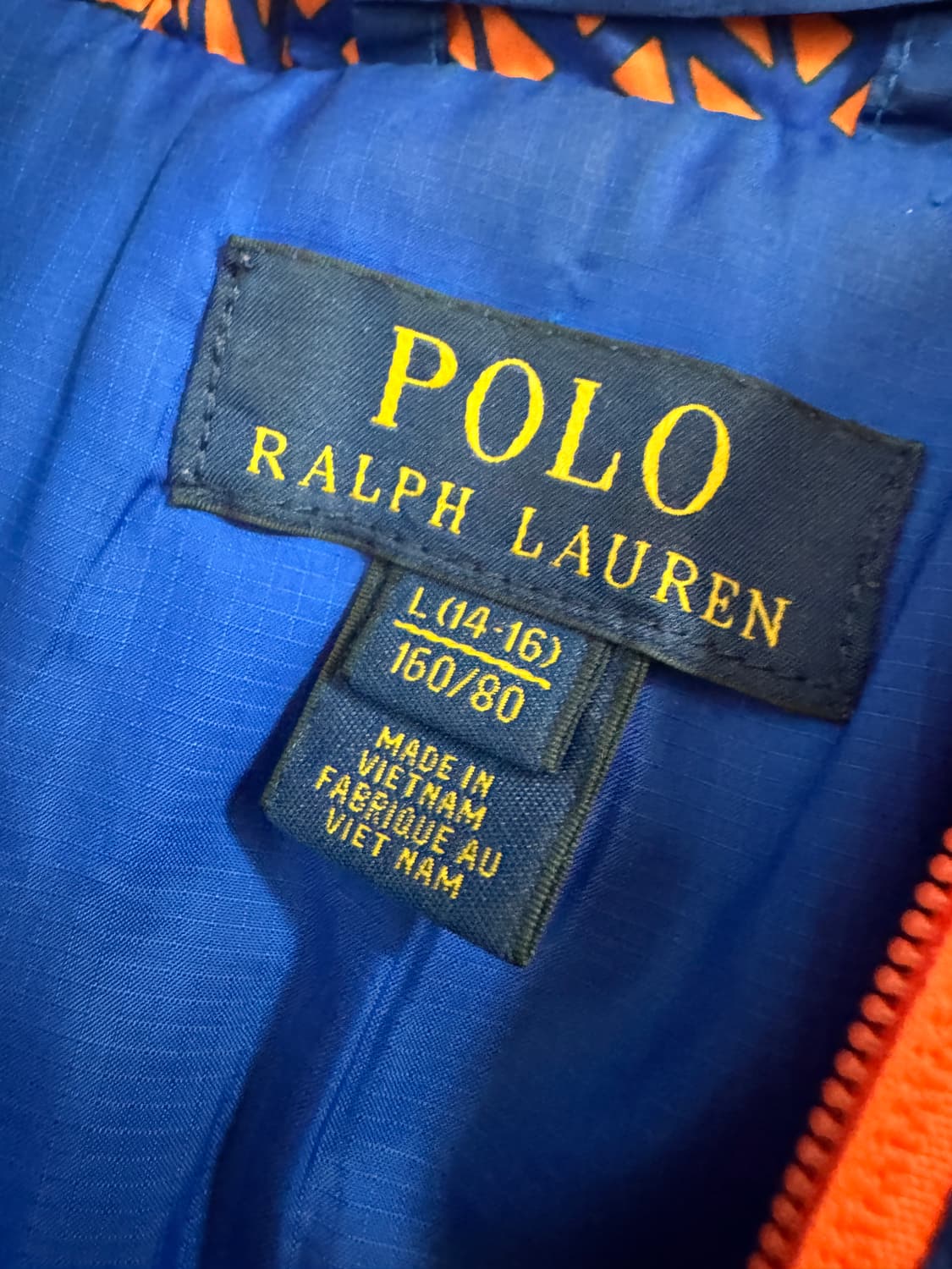 정품!! 여성 폴로 랄프로렌 키즈 덕 다운 후드 패딩 점퍼 상품이미지3