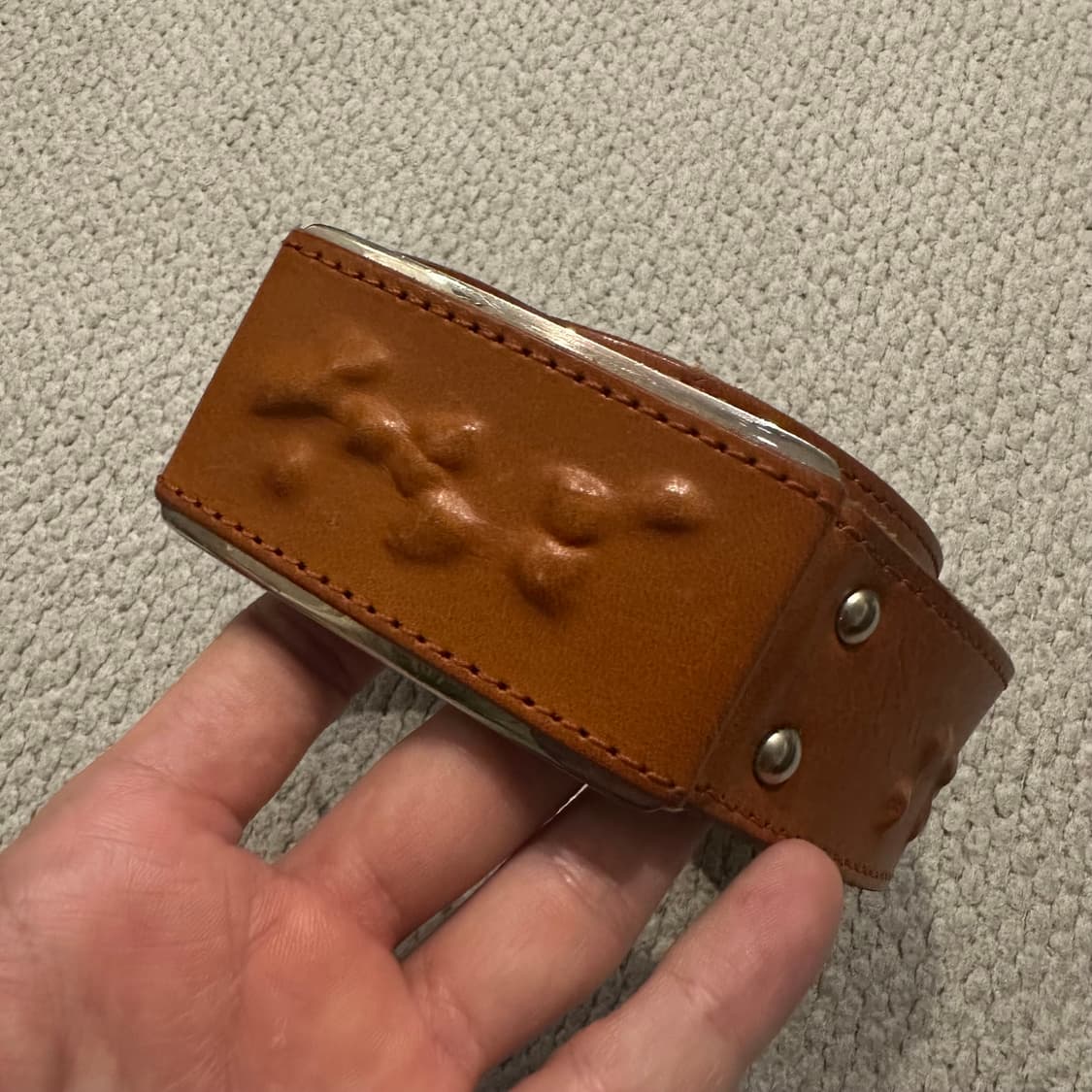 90s 이세이 미야케 레더 벨트 상품이미지2