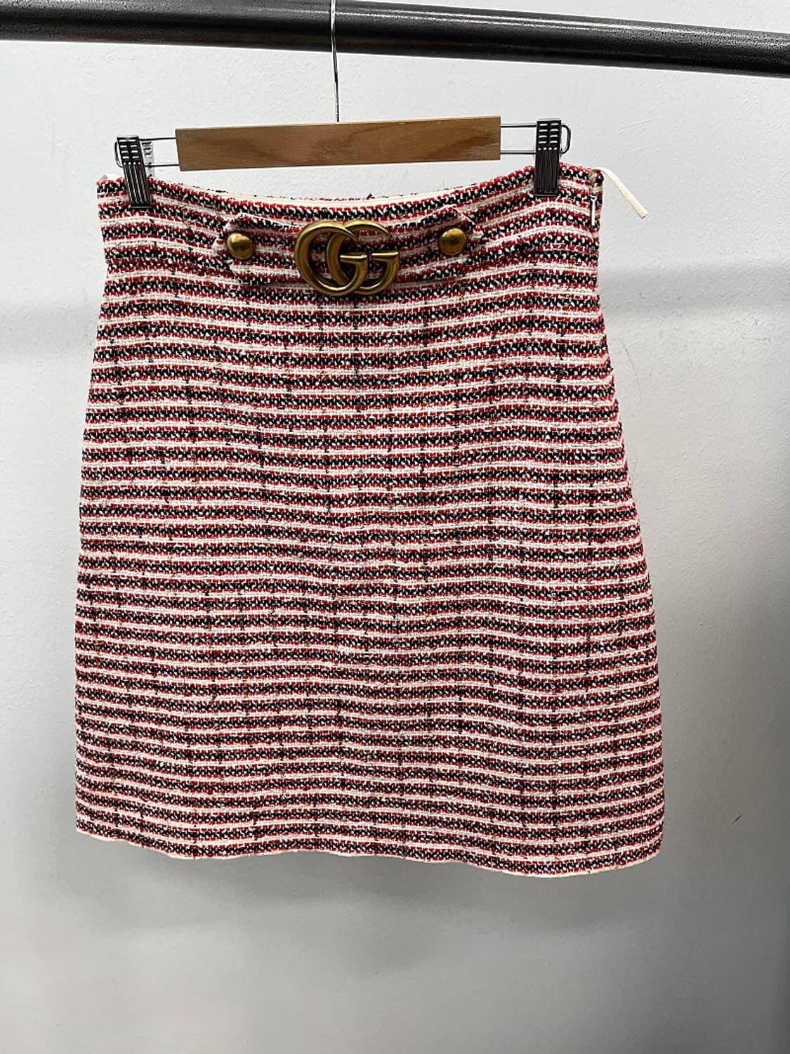 여) 구찌 GG금장 트위드 스커트  상품이미지4