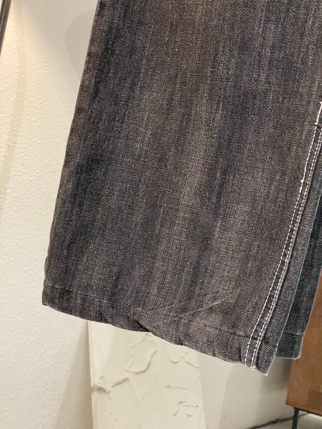 Topswkle 블랙 데님 팬츠 상품이미지6