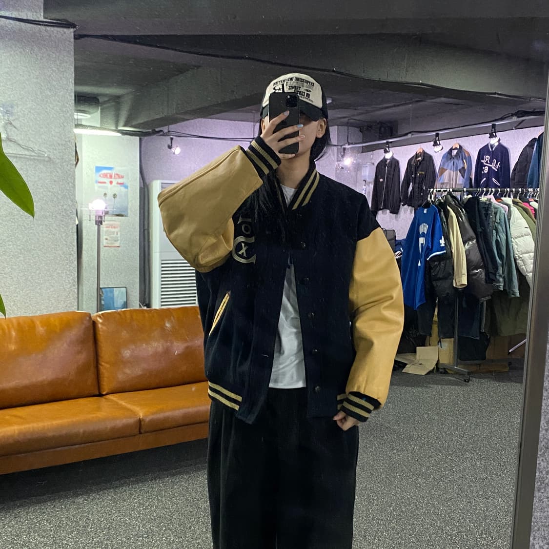 스타터 시카고 화이트삭스 모직&레더 배색 바시티 자켓 B3197 상품이미지1