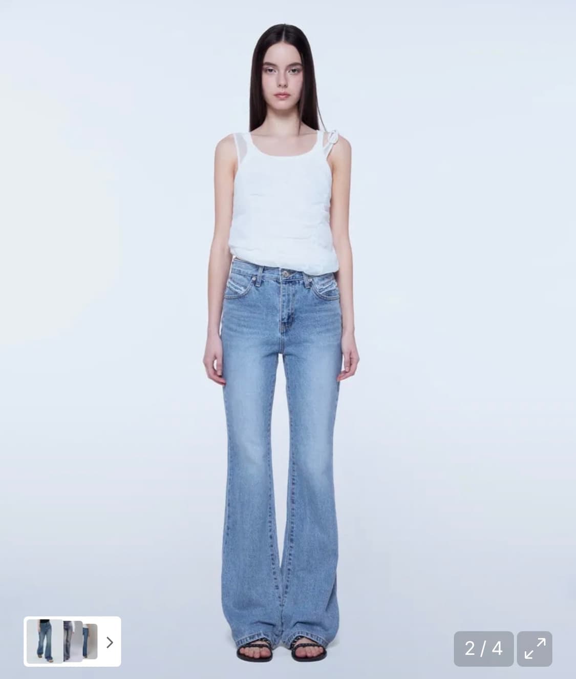 인스턴트펑크 슬림부츠컷 연청 진 1  상품이미지1