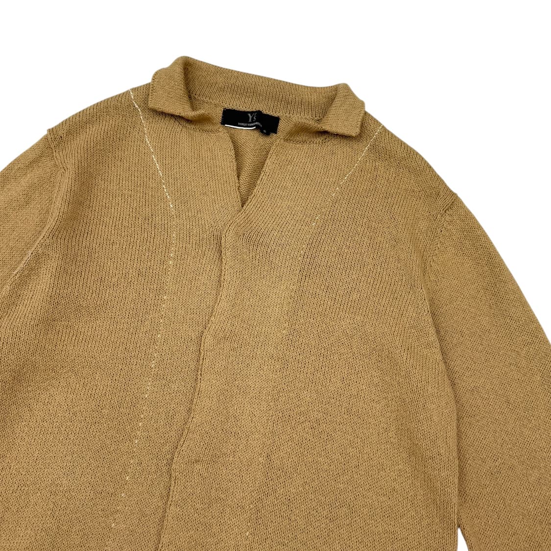 요지 야마모토 스티치 코튼 니트 7부 가디건 상품이미지4