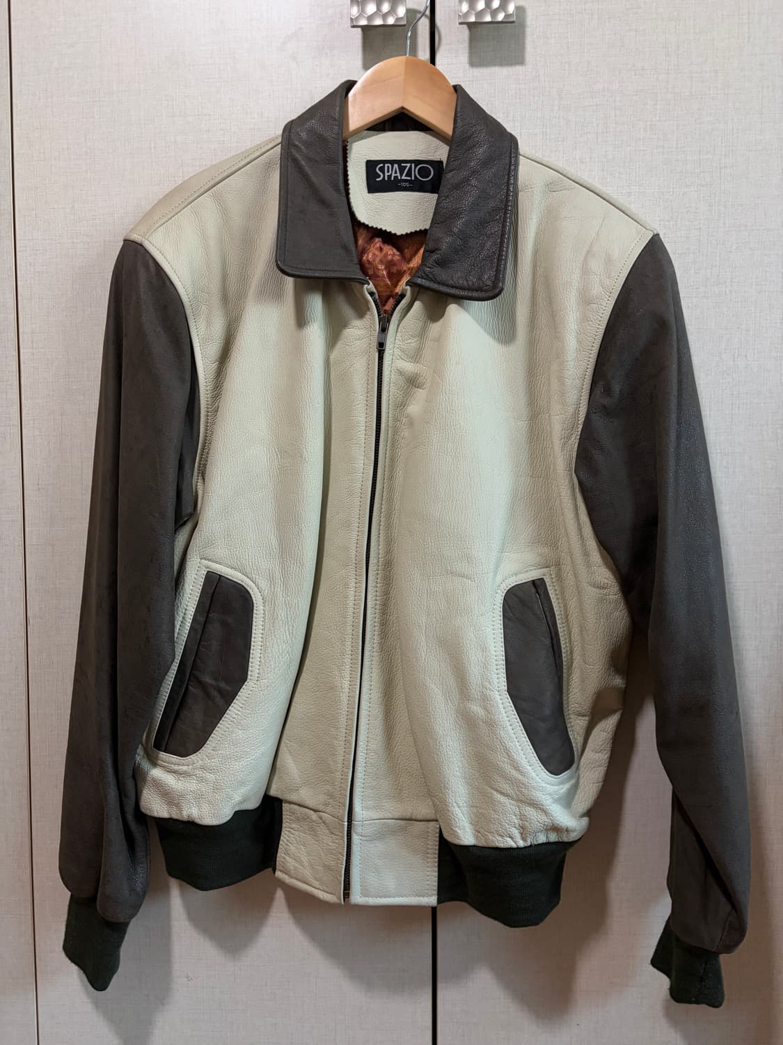 빈티지 브라운 가죽자켓 상품이미지1