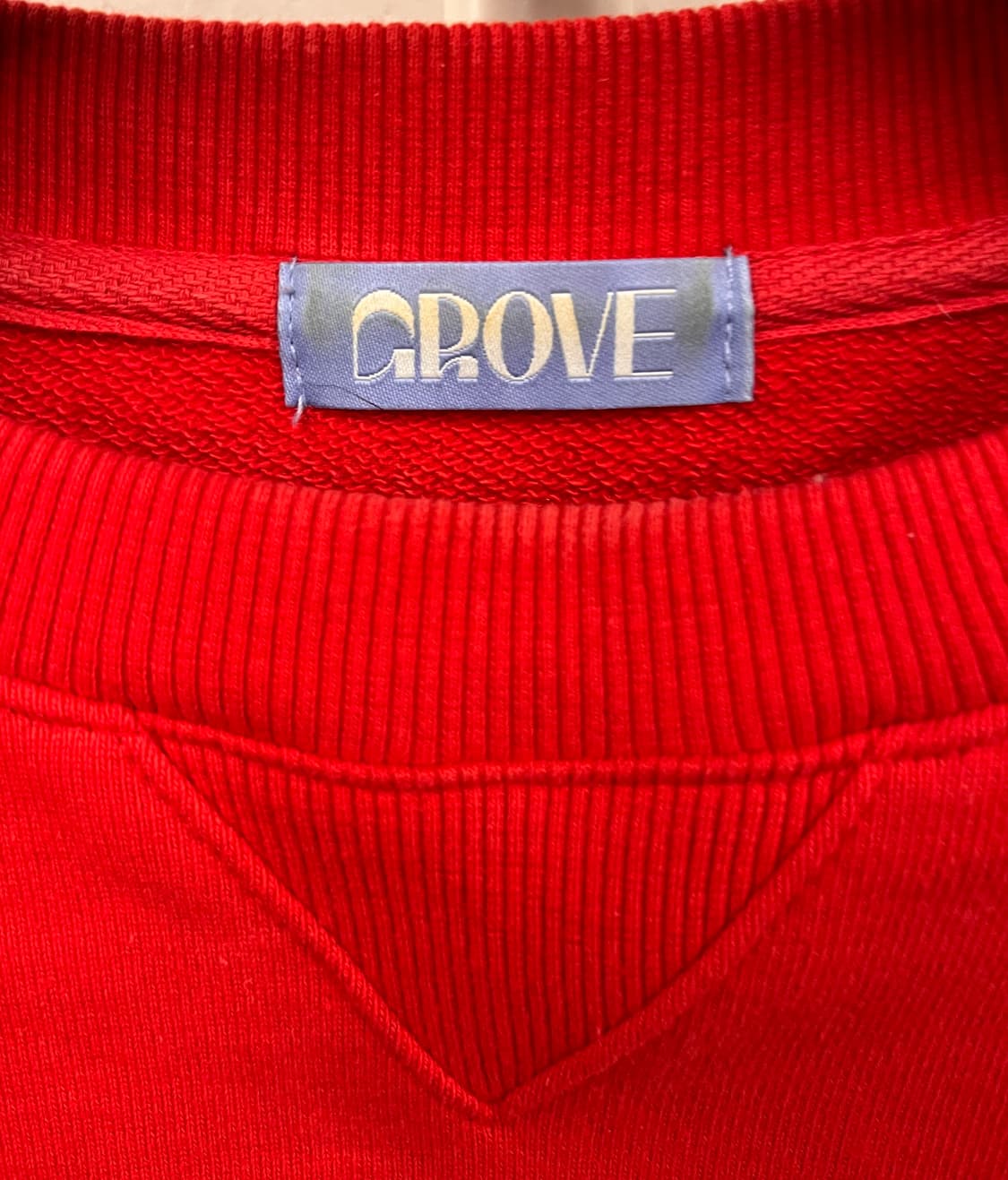 그로브 GRVR 로고 맨투맨 레드 상품이미지2