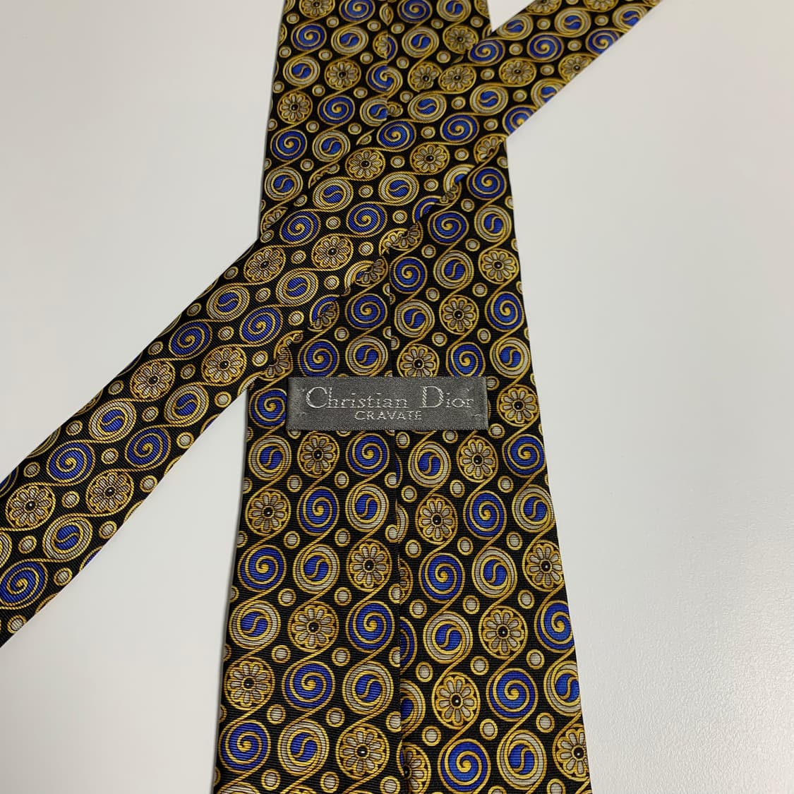 크리스찬 디올(Dior) 기하학적패턴 플라워 명품넥타이 A+등급 상품이미지5