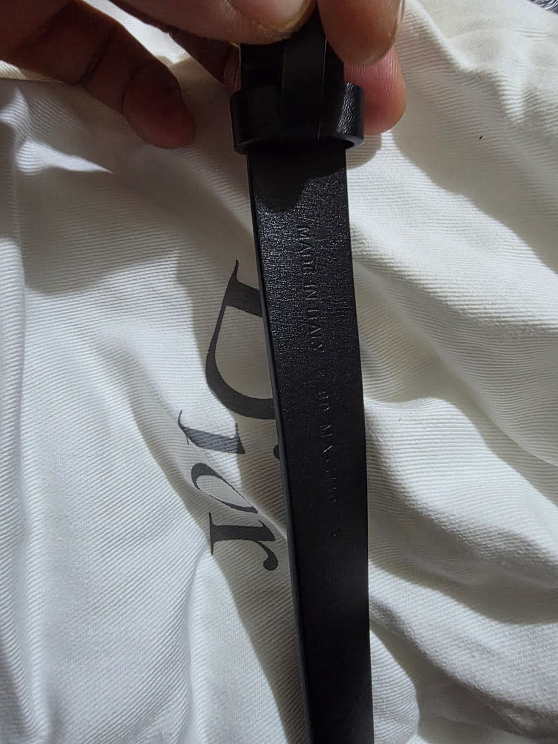 디올 CD 로고 블랙 벨트 상품이미지8