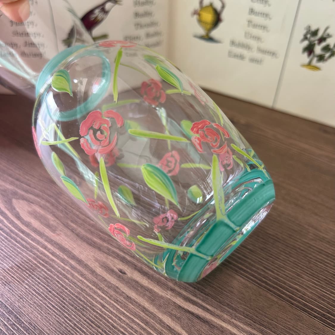 미국 빈티지 핸드페인티드 화병 꽃병 오브제 상품이미지4