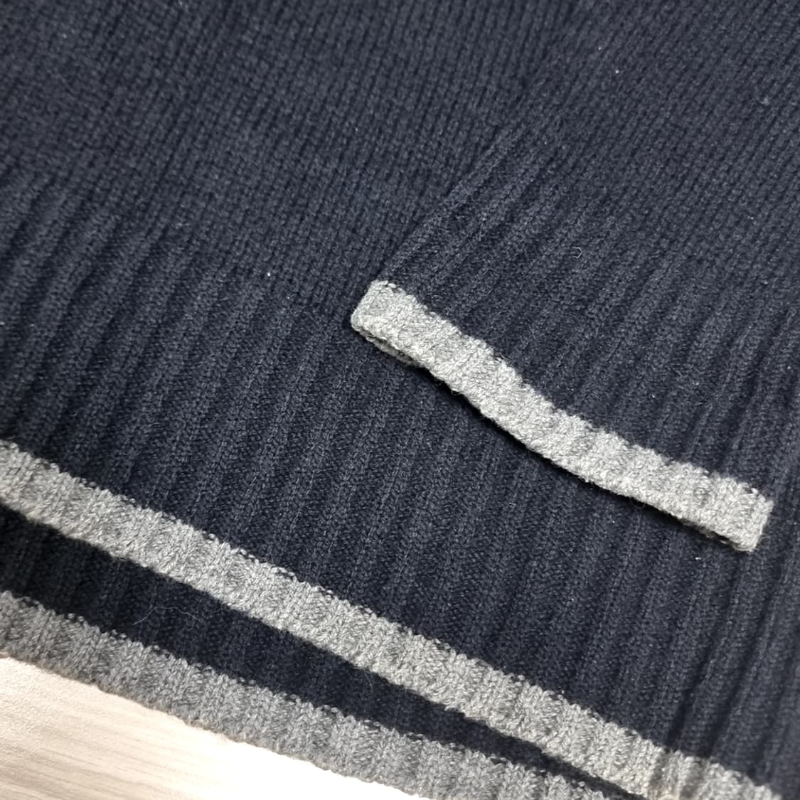 일본제 MU Sports 캐주얼 캐릭터 니트 블랙(105) 상품이미지4