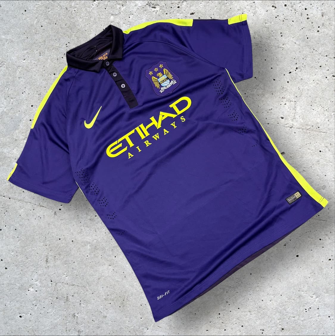 [XL] 나이키 14-15 맨시티 반팔 져지 퍼플 에티하드 B770 상품이미지1