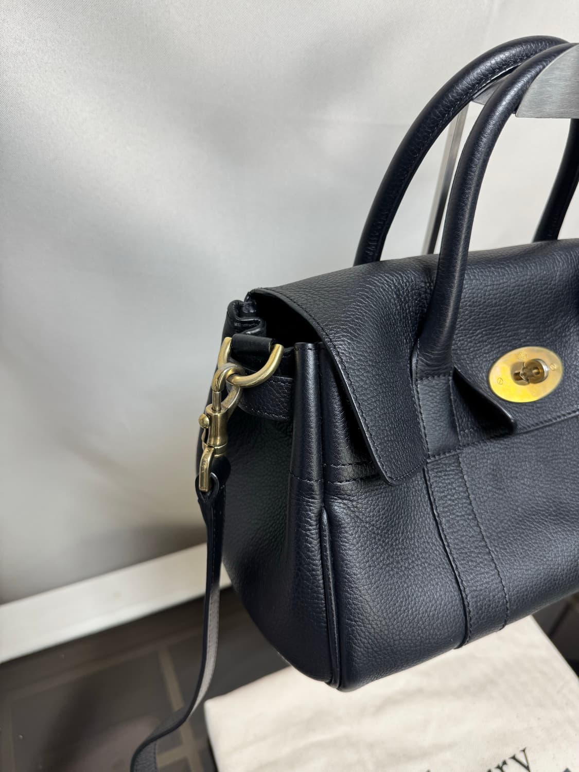 정품 멀버리 베이스워터 스몰 블랙 상품이미지3