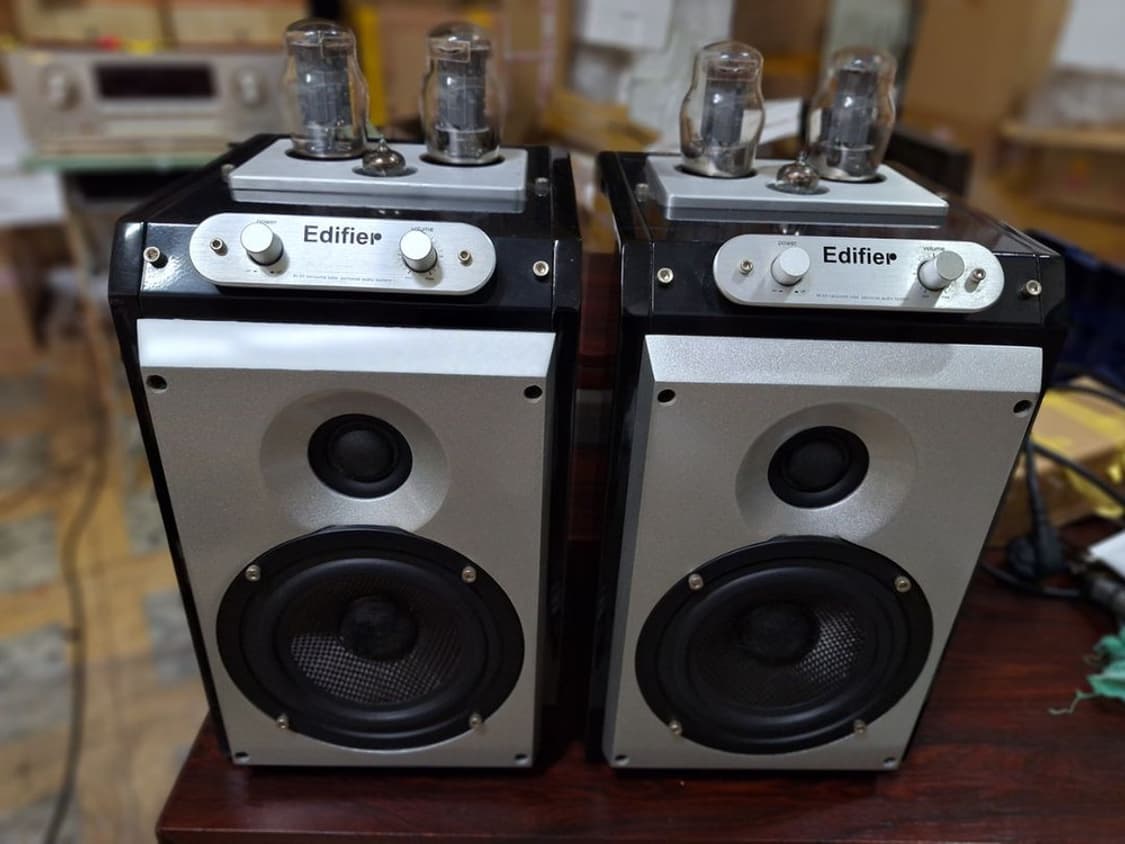 진공관 빈티지 중형 스피커 1조 edifier m-30 감성 인테리어 상품이미지2