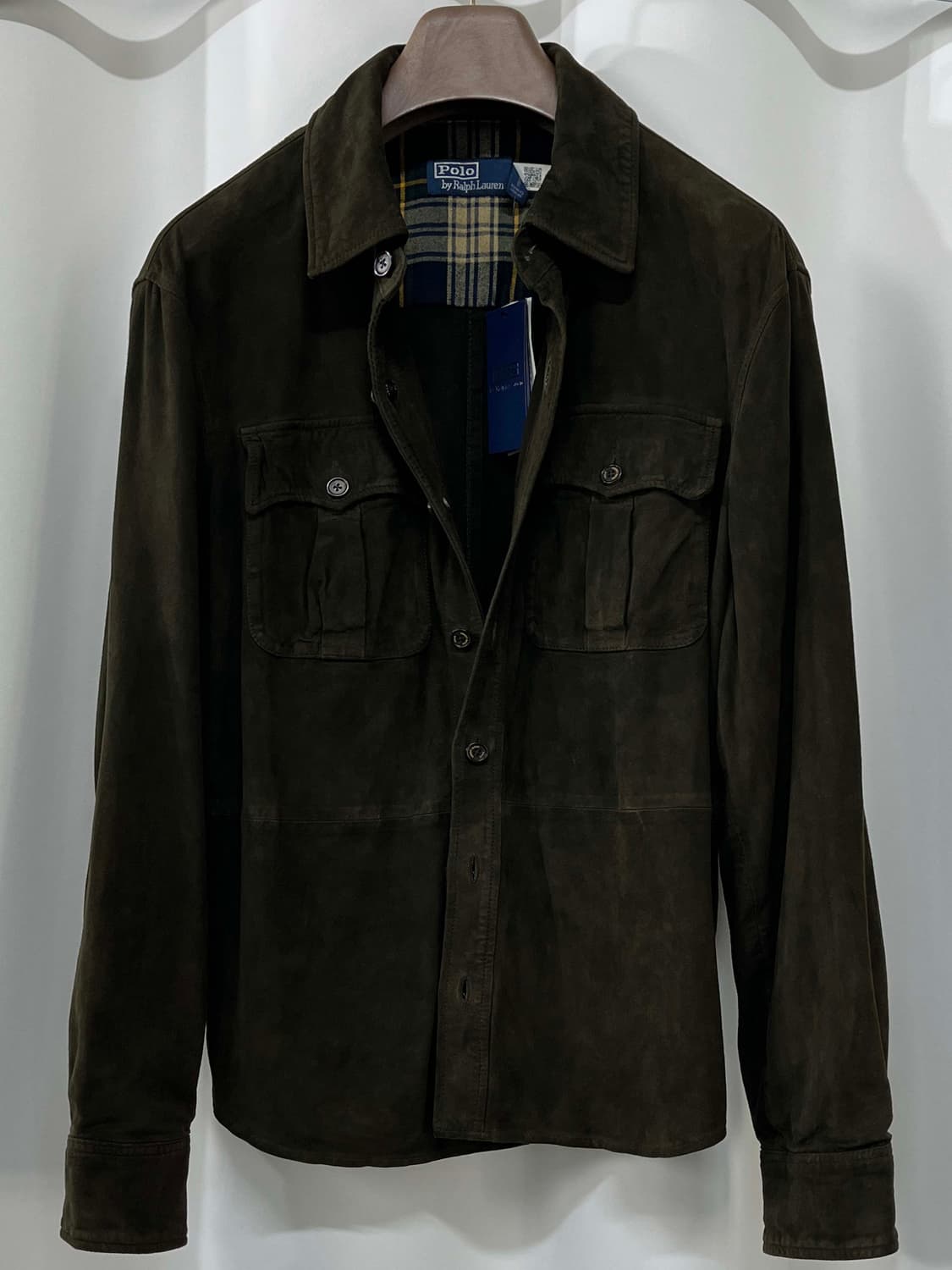 폴로 랄프로렌 고트스킨 웨스턴 유틸리티 스웨이드 레더 자켓 상품이미지1