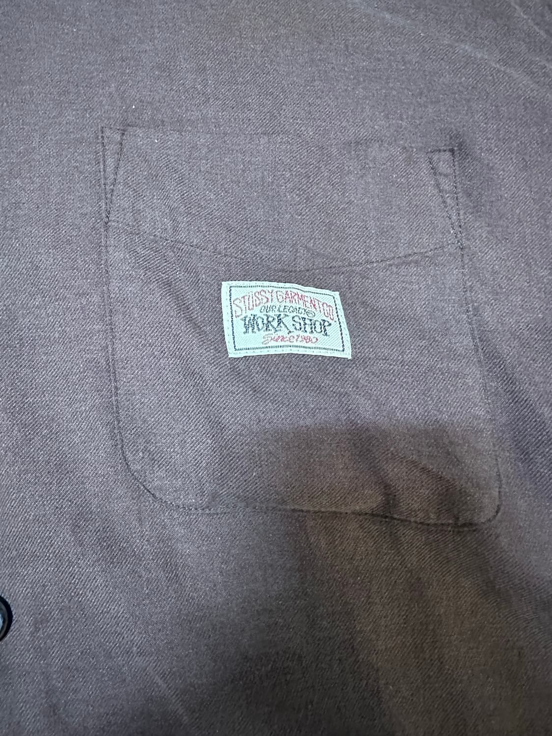 스투시 x 아워레가시 워크샵 로코 셔츠 엄버 트윌 플란넬 상품이미지2