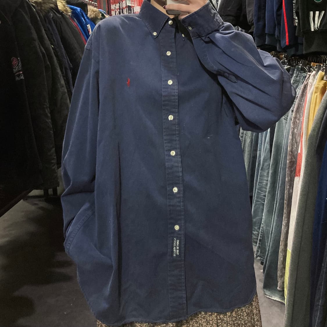 [IM]폴로 랄프로렌 셔츠 네이비 상품이미지2