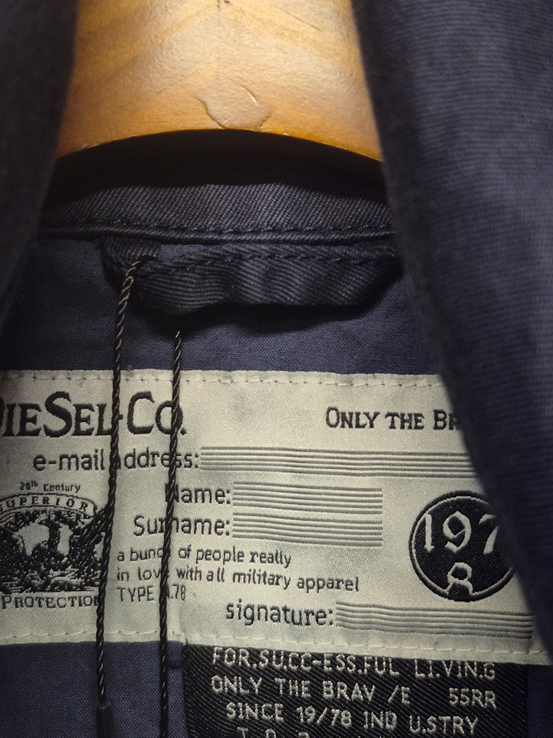 DIESEL NAVY JACKET  상품이미지5