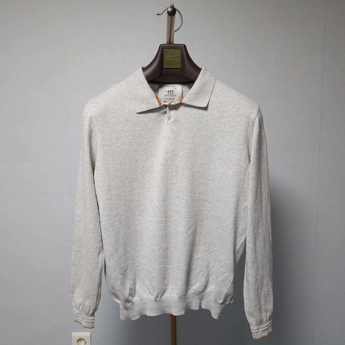 95 ) 헨리코튼 남성 캐시미어 혼방 카라 니트 상품이미지1