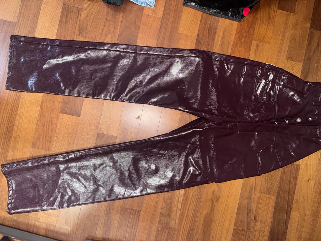 글렌마틴스 디젤 버건디코팅 데님 하이웨스트 상품이미지2