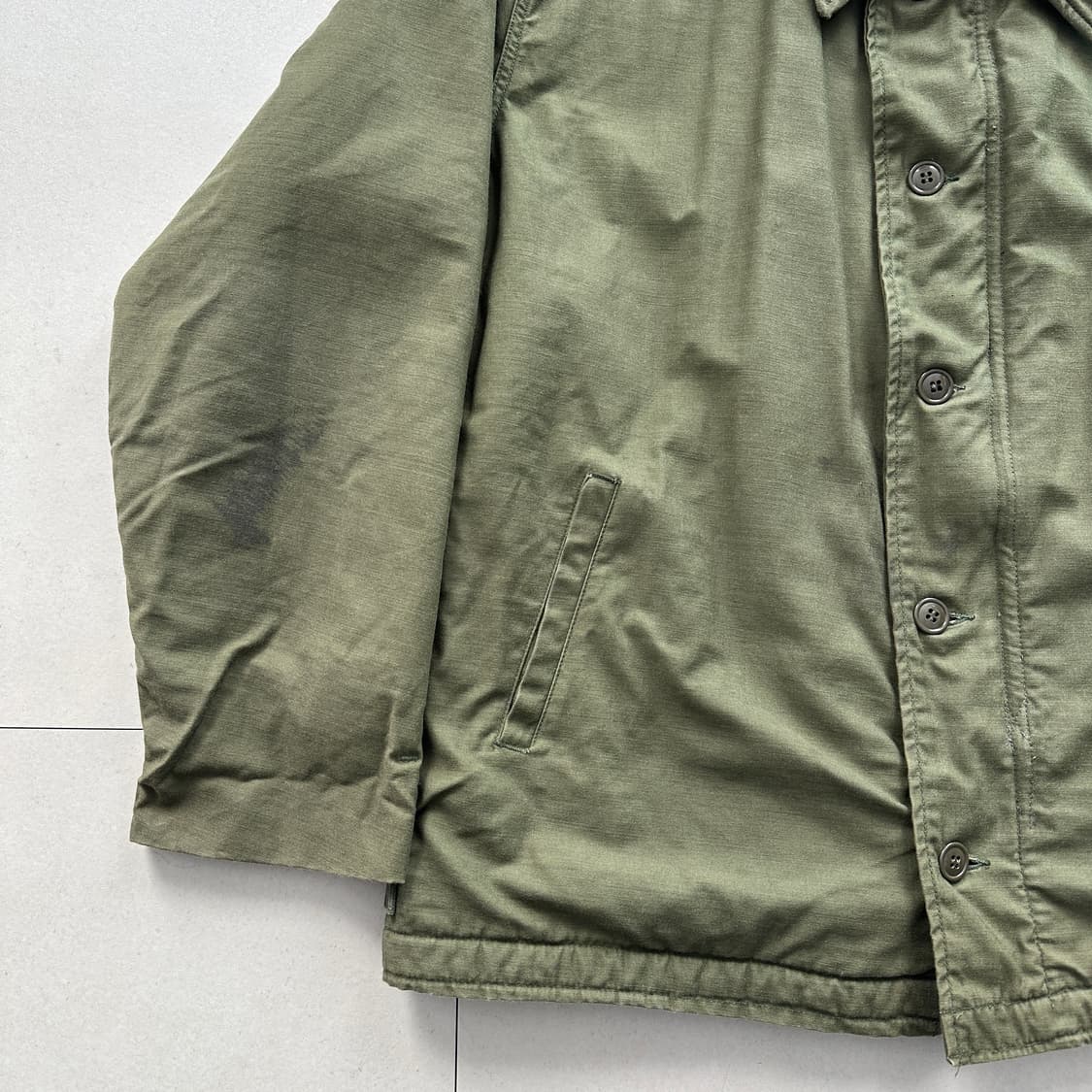 80s 미해군 USN A-2 덱자켁 XL 상품이미지3