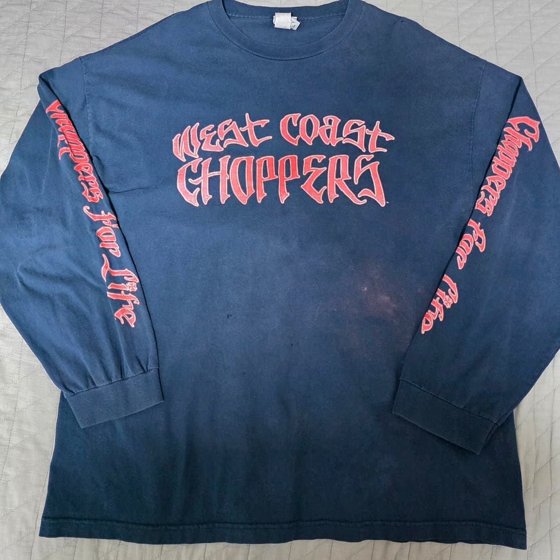 [2XL] 빈티지 WCC 웨스트 코스트 차퍼스 폰트 롱슬리브 네이비 상품이미지1