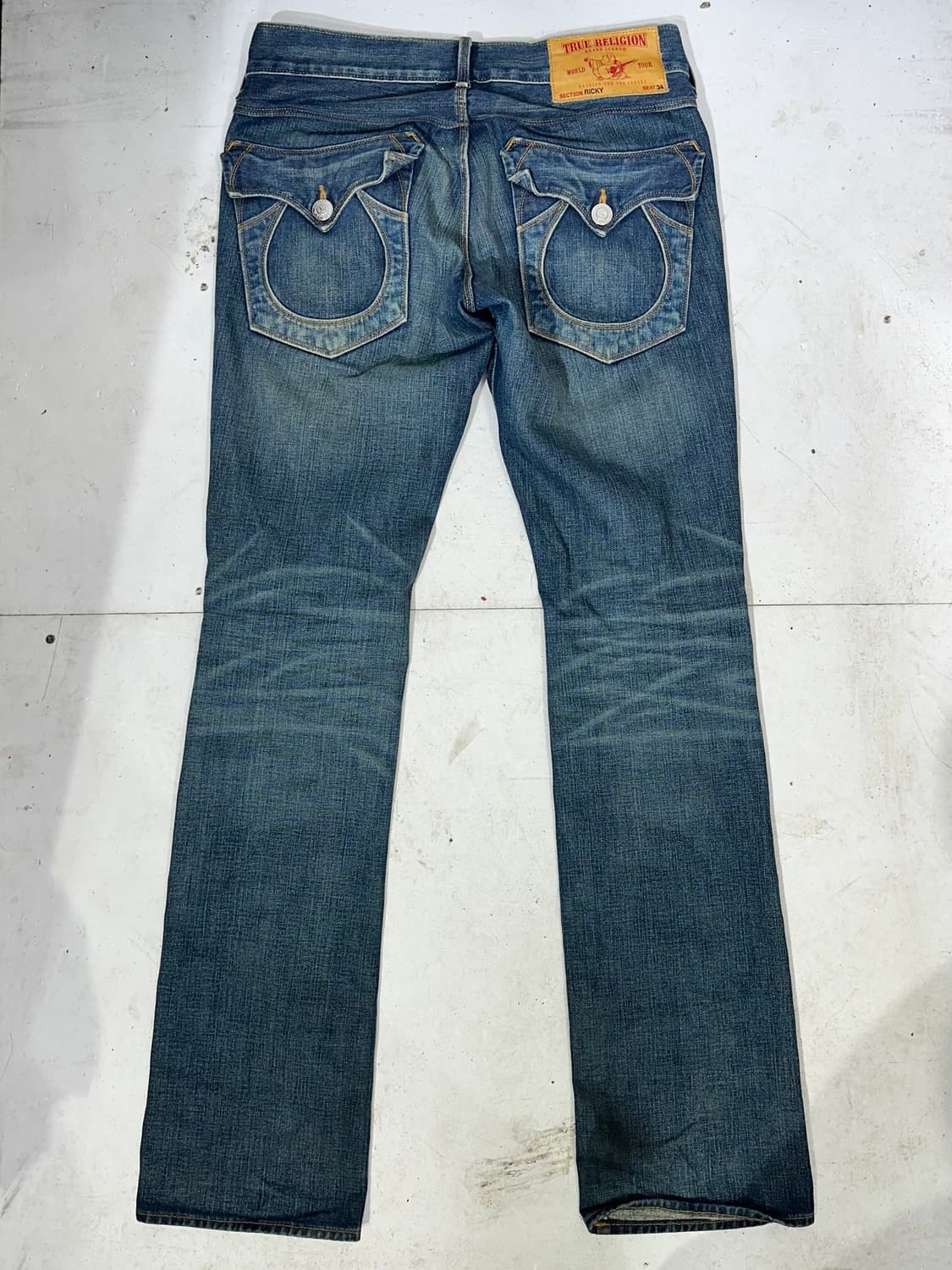 USA 트루 릴리전 RICKY 리키 스트레이트 데님 팬츠 청바지 27 상품이미지5