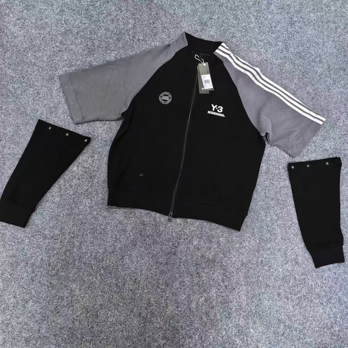 아디다스 x 네이버후드 Y3 탈부착 가능한 자켓 M 상품이미지6