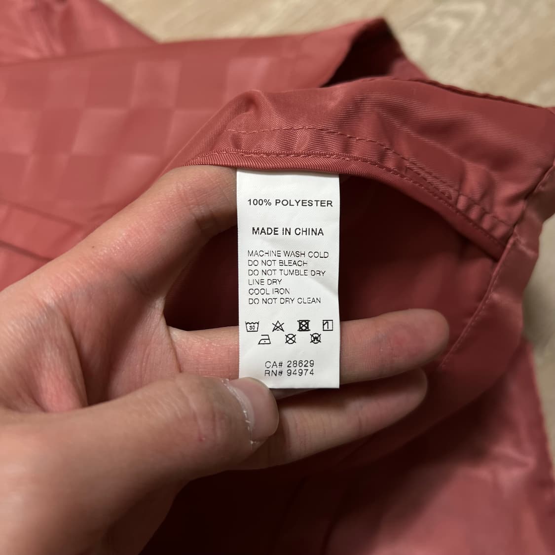 스투시 인터내셔널 백로고 체크 코치자켓 [톤다운 핑크/로즈] L/100 상품이미지7