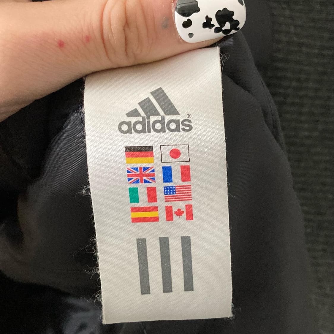 아디다스 그레이 옐로우 배색 바시티 자켓 상품이미지8