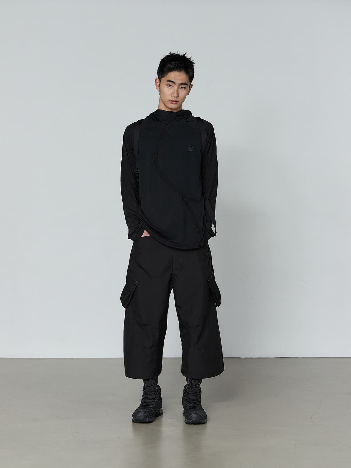 WAVE LONG SLEEVE [BLACK] size 1 상품이미지2